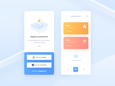Wallet & cards App app application bank card cards clean dashboard app inspiration mobile app profile intro app ios iran transactions uiux wallet