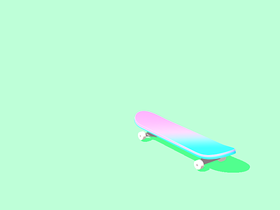 Sk8in past my h8rs 🤘 3d 3dfordesigners c4d colorful fun gradient skateboard