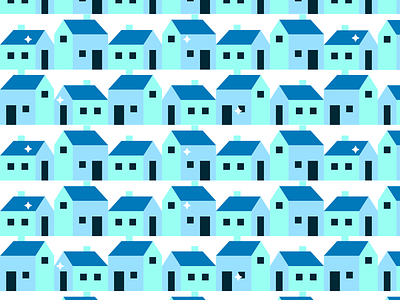 Simple Houses abstract geometric home house icon neighborhood pattern shapes