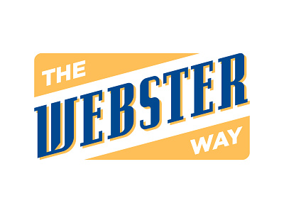 The Webster Way blue gold slanted