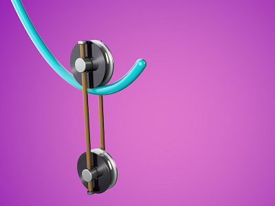 Pulleys wip 3d animation c4d cinema4d motiondesign motiongraphics pulley wip