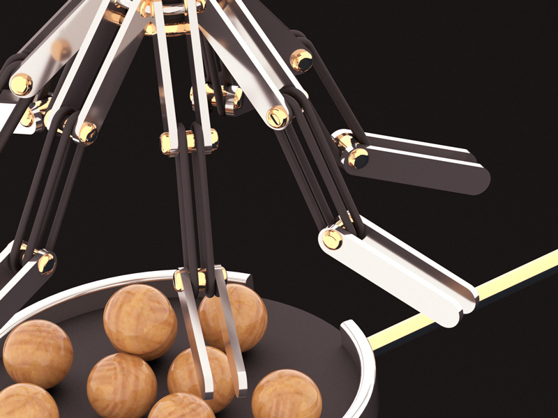 Project wood balls in the machine finished! wood render redshift motiongraphics maxon marbles gold cinema4d c4d artwork art 3d