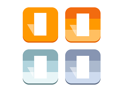 Logo WIP app bright colorful gradient icon j logo orange