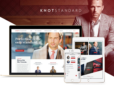 Knot Standard - Website bespoke ecom layout suits website