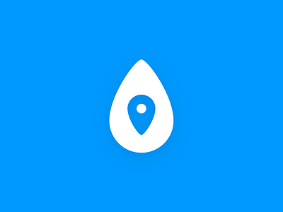 dropdrop app drop geofence icon location logo rain
