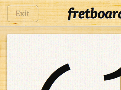New Fretboard logo detail app ff tisa fretboard ios iphone logo texture