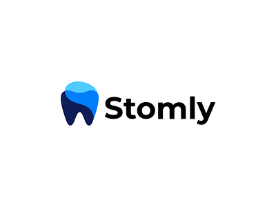 Stomly brand identity branding dental dental logo dentist dentistry design graphic design logo logotype tooth logo vector visual identity