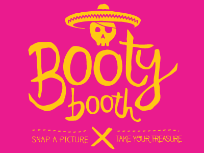 Booty Booth Logo cabo identity illustration logo mexican pirate spanish type