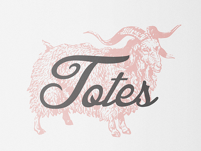 Totes Goat goat poster print typography