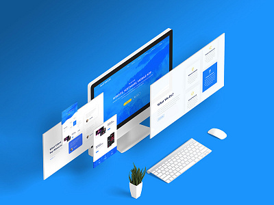 ATTAMATS- Landing page blue landing page website