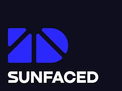 SUNFACED branding graphic design logo typography