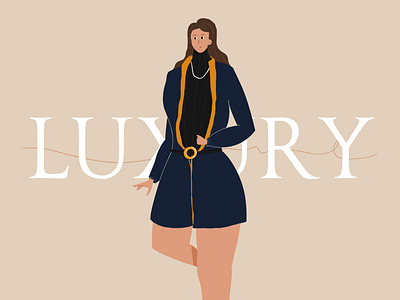 Luxury Fashion Clothing design fashion illustration