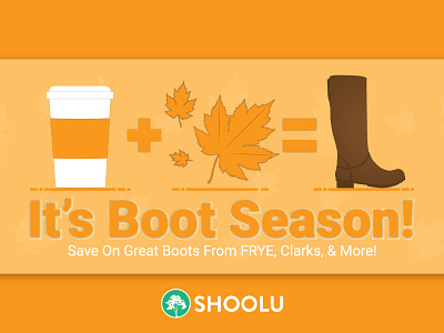 Boot Season Campaign - Shoolu.com design icon illustration marketing shoes social media social media banner typography vector