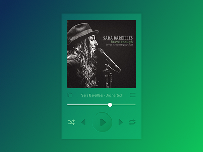 Daily UI Challenge #009 - Music Player dailyui dailyui009 dailyuichallenge music player sarabareilles sing ui