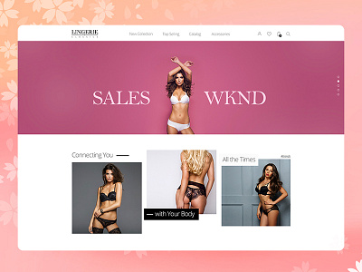 Luxury Lingerie E-Commerce blossom ecommerce lingerie luxury ui uitest website