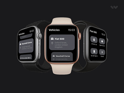Watch app to manage your vehicles