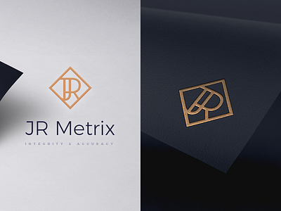 Logo proposal for JR Metrix branding design icon logo logo design logomark mark typography