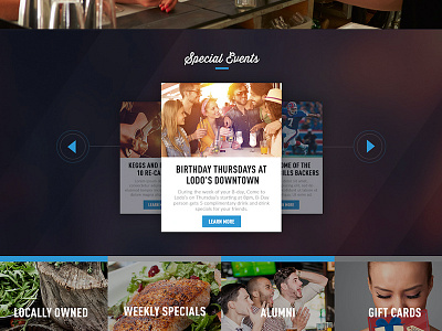 Lodo's Bar & Grill design web