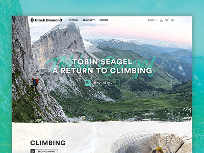 Black Diamond 1 brush climbing design hiking skiing texture web