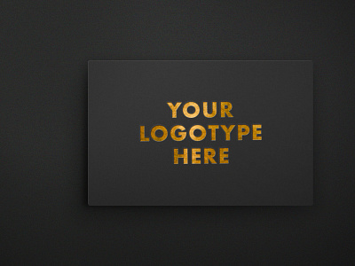 Free Gold Foil Logo Mockup PSD branding design free mockup freebies logo logo mockup mockup mockup design mockup psd product design psd mockup