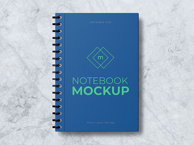 Free Spiral Notebook Mockup PSD