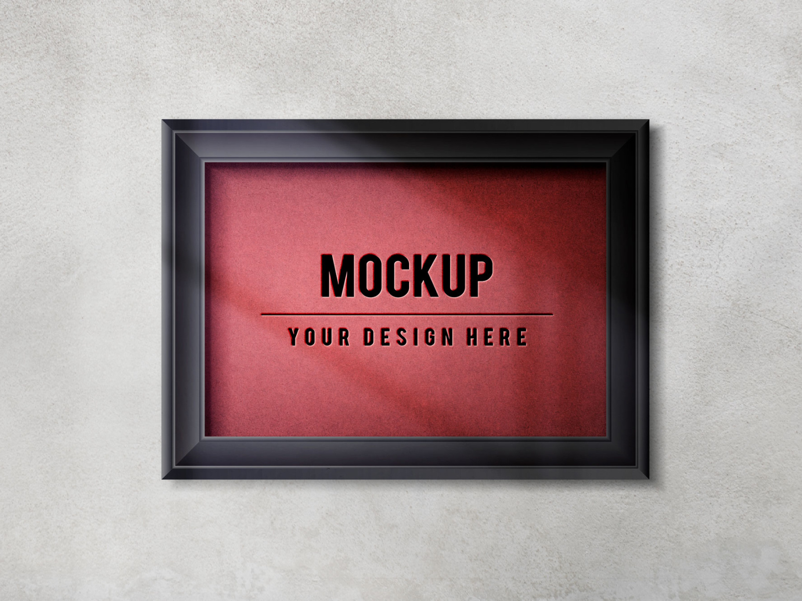 Free Wall Frame Mockup PSD by MockupTree on Dribbble