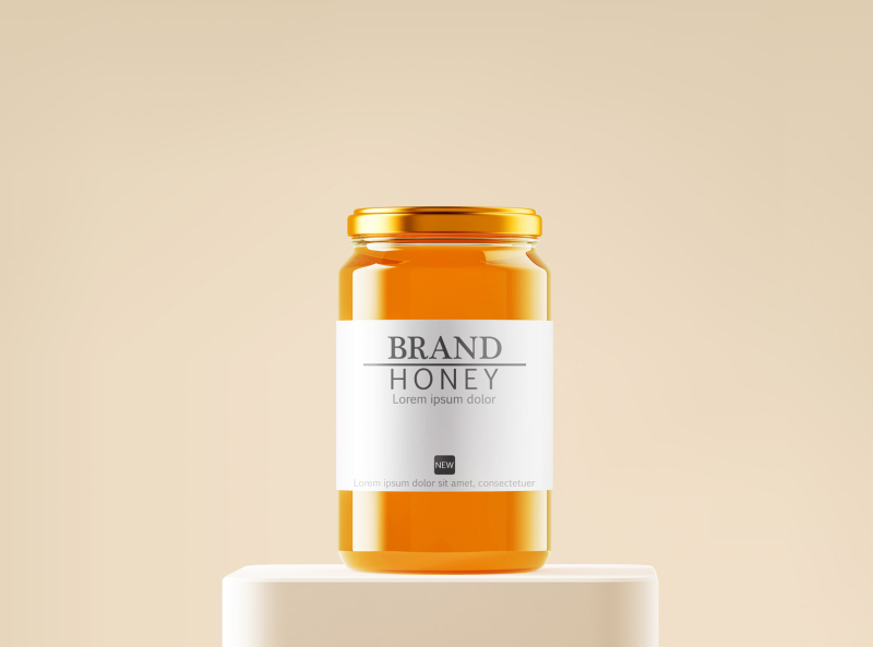 Honey jar mockup deals psd free download