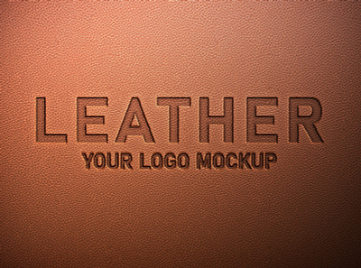Free Leather Logo Mockup PSD free mockup freebies leather mockup logo mockup mockup mockup design mockup psd mockups psd mockup