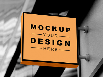 Free Signage Mockup PSD