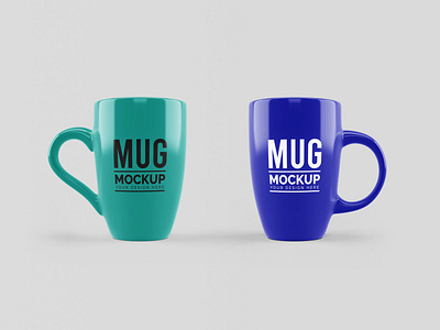 Free Ceramic Mug Mockup PSD