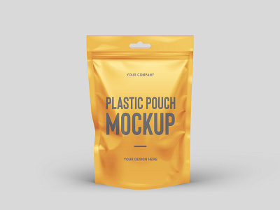Free Plastic Pouch Mockup PSD
