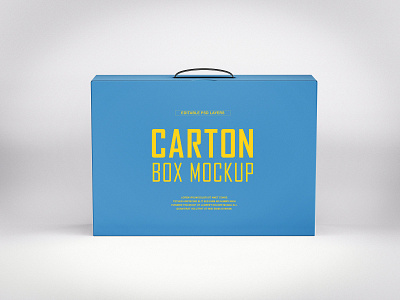 Free Carton Box Mockup PSD