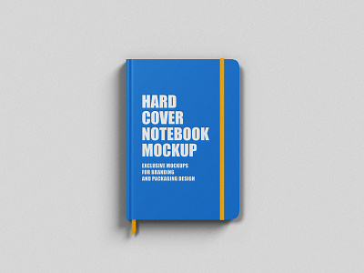 Free Hardcover Notebook Mockup PSD