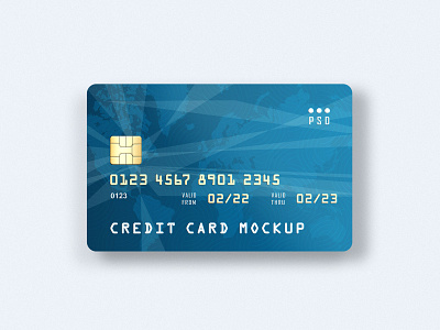 Free Credit Card Mockup PSD