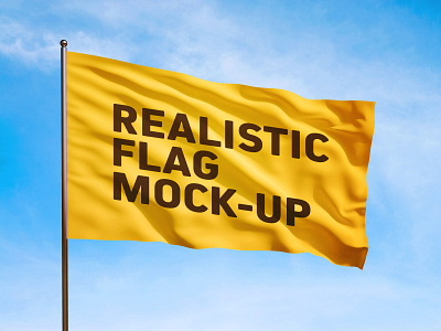 Free Flag Mockup PSD