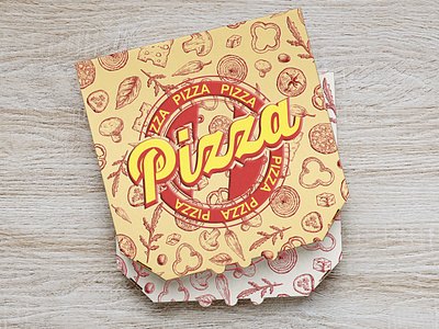 Free Pizza Box Mockup PSD