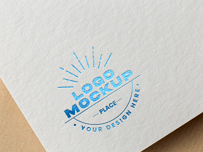 Free Paper Logo Mockup PSD free mockup freebies logo mockup mockup mockup design mockup psd product design psd mockup