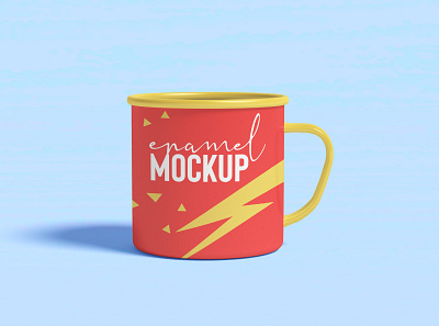 Free Enamel Mug Mockup PSD enamel mockup free mockup freebies mockup mockup design mockup psd mug mockup product design psd mockup