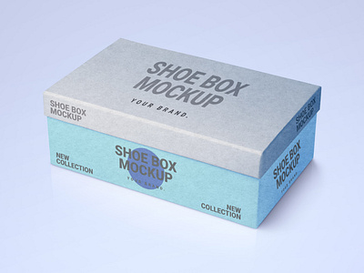 Free Shoe Box Mockup PSD