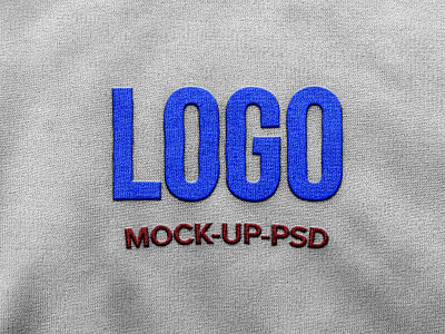 Free Fabric Logo Mockup PSD