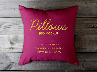 Free Pillow Mockup PSD