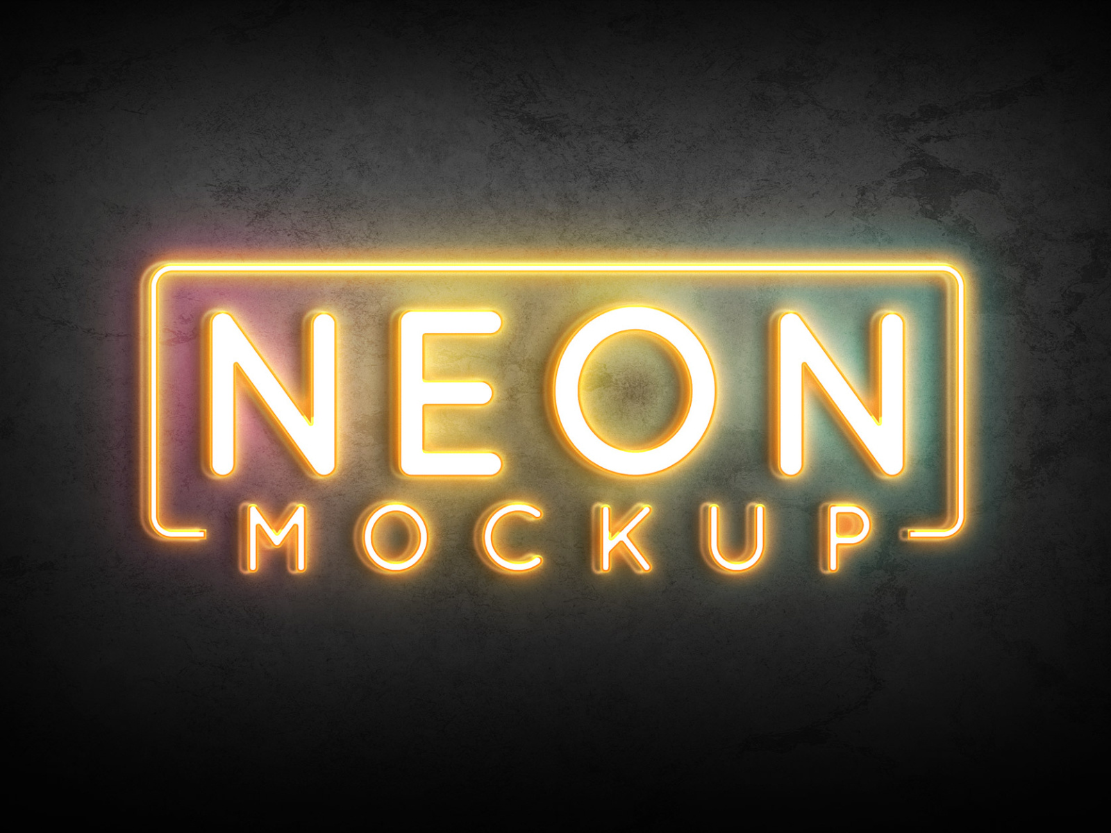 Free Neon Logo Mockup PSD by MockupTree on Dribbble