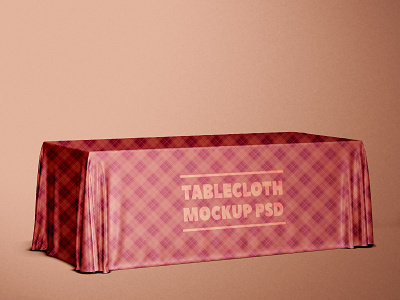 Free Tablecloth Mockup PSD free mockup freebies mockup mockup design mockup psd product design psd mockup tablecloth mockup