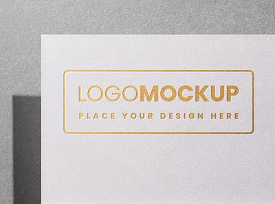 Free Golden Logo Mockup PSD free mockup freebies logo mockup mockup mockup design mockup psd product design psd mockup