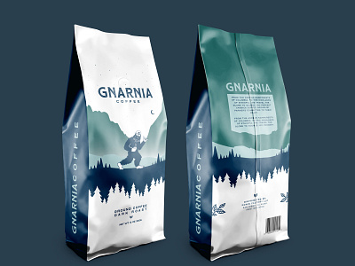Gnarnia Coffee MockUp branding design graphicdesign identity illustration logo vector
