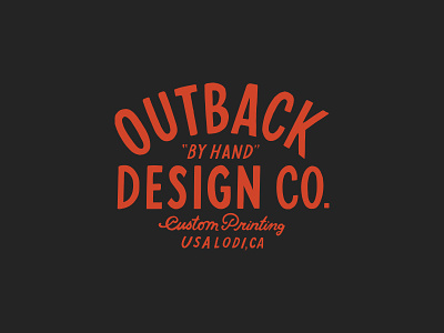 Outback Design Co brand branding design drawing graphicdesign handlettering illustration logo logodesign