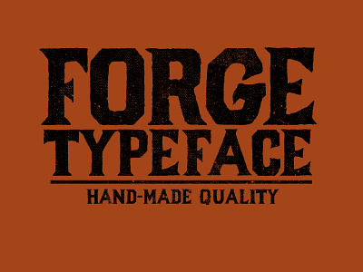 Forge Font (Quick Preview)