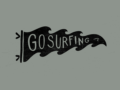 Go Surf branding design graphicdesign handlettering identity illustration vector vectorart