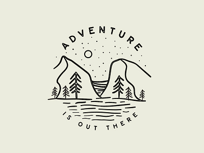 Adventure Is Out There branding design graphicdesign handlettering identity illustration vector vectorart