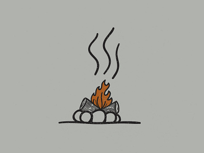 Campfire branding design graphicdesign handlettering identity illustration vector vectorart